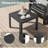 Glenita 8 - Person Outdoor Patio Aluminum Sectional Set with Firepit Table Chaise and Cushions-382922849