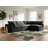 Hulene Velvet L-Shaped Sectional Reversible-87141393