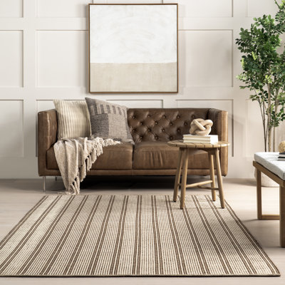Tapis d'intérieur / extérieur à rayures Casual