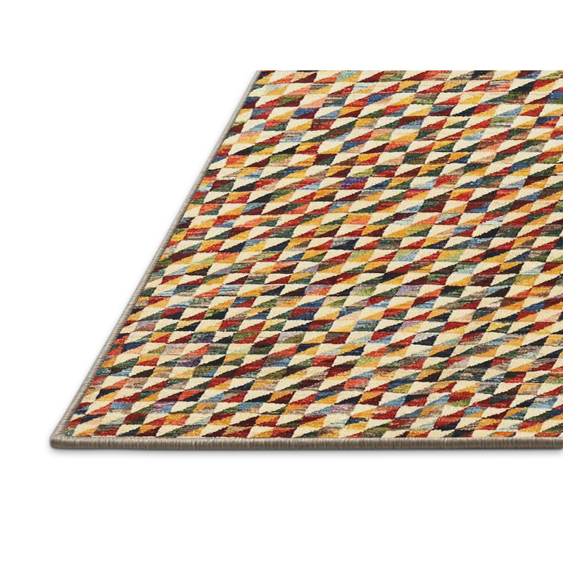 Geometric Indoor Rug, Rectangle 3' x 5'