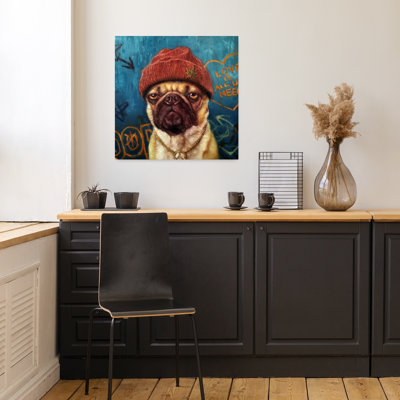 Insomnie, art urbain contemporain pour chien