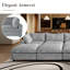 Canapé modulaire rembourré avec repose-pieds 12 pièces-131403407