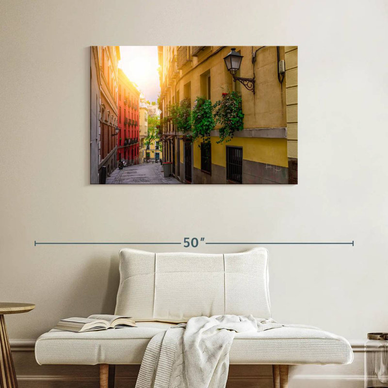Vieille rue de Madrid, H 26 po x l 39 po