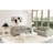 Jocelyn Sofa Table in Brushed White
