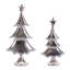 Aluminum Metal Pine Tree Décor (Set of 2)