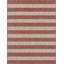 Tapis intérieur / extérieur rayé rouge / gris Simkins-1129245889