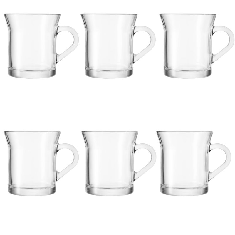 10 grandes tasses à cappuccino en verre