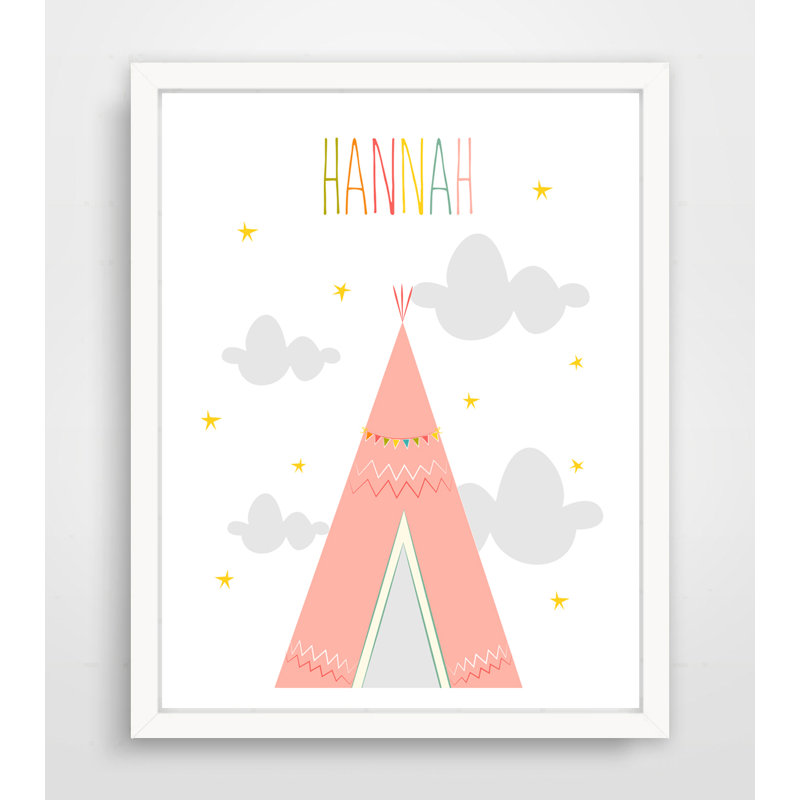 Impression sur papier Tee Pee, Oui, H 10 po x l 8 po