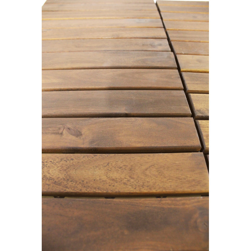 Parquet en bois carré, paquet de 10, droit