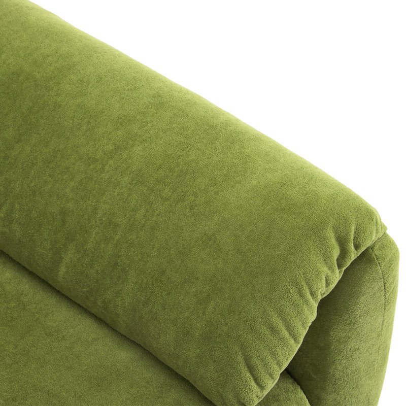 Fauteuil avec canapé simple pour le salon, Chenille verte