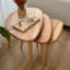 Nesting Table Set of 3 - Ercol Style Rustic Chestnut Natural-690981180