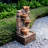Eshell 8.5" Outdoor Water Fountain With LED Lights-782977059