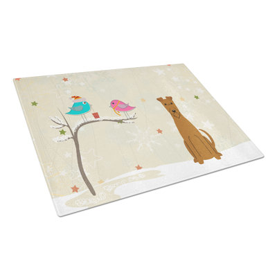 Planche à découper en verre à trésors irish terrier caroline Christmas Presents