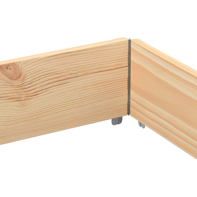 Corliss Wood Planter Box, Natural, 16.14" H x 59.06" W x 19.69" D