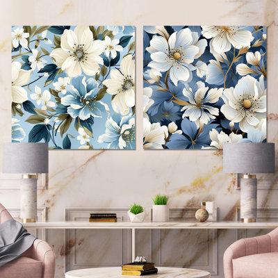 Englund - Floral Metal Prints Square Set Of 2