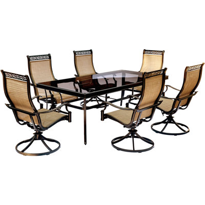 Alejando 6 - Person Patio Dining Set with Rectangular Table
