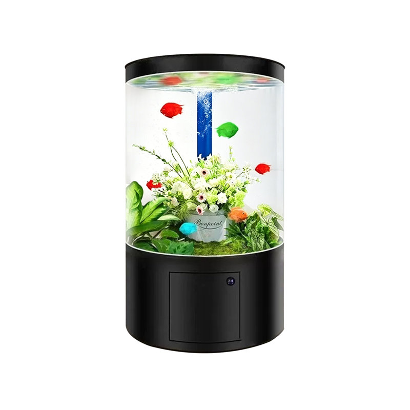 Réservoir d'aquarium moderne en acrylique 105-115 gallons, Black, 31.5