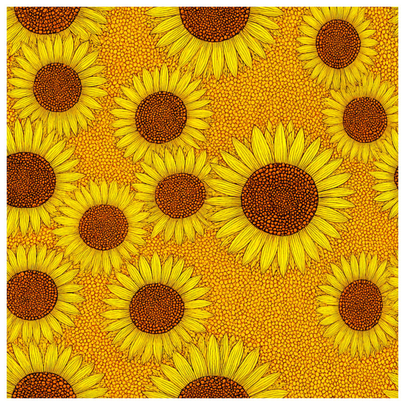 Rideaux de fenêtre en tournesol, voilages et voilages à motif floral - 1 panneau, 50" x 80" - 1 Panel, Transparent
