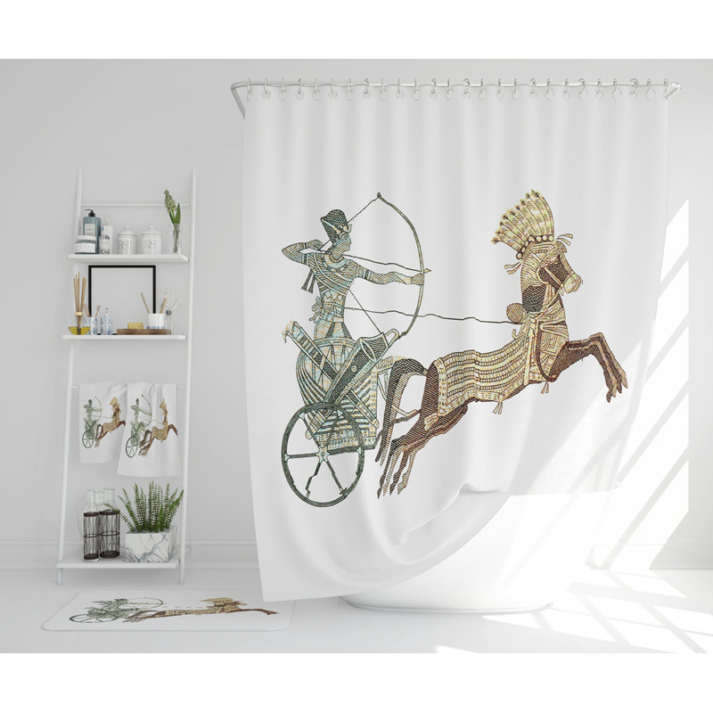 Nasri Polyester Shower Curtain Set