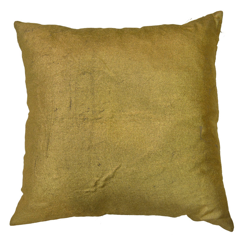 Spillman Linen Square Pillow Cover & Insert, Gold