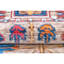 Wool Oriental Area Rug in Blue/Pink-71389160