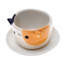 Zoomie Kids Handmade Kitty Enchantment Ceramic Mini Flower Pot
