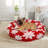 Ridge Creek Round Snowflake Holiday Bed Large