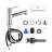 Pull Out Bathroom Faucet, Single Hole Bathroom Sink Faucet with 3 Sprayer Modes Pull Down Sprayer-102528288