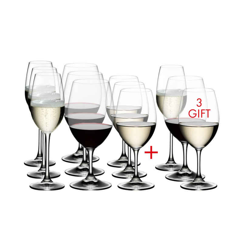 Ensemble de verres à vin rouge, blanc et champagne RIEDEL Ouverture (Pay 9 Get 12)