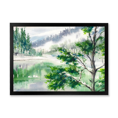 Lac - peinture sur toile