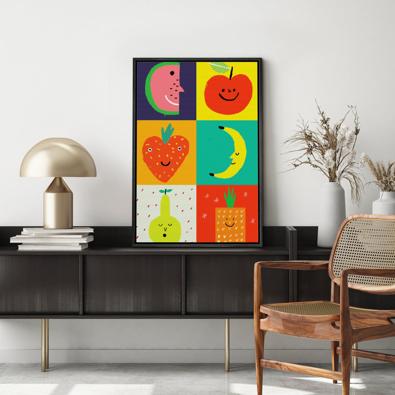 Abstraits fruits colorés, H 24 po x l 16 po, Noir, noir, noir, noir