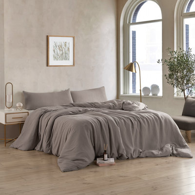 Belgian Flax Linen and Viscose Luxury Oversized Duvet Cover -  Byourbed, G2G-D-DSR-BAMLIN-TPE-QN