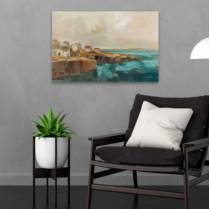 Contemporain et Beachy Southern Coast Town, H 24 po x l 16 po