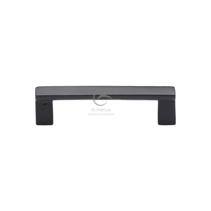 Heritage Brass Matt Black Rustic Iron Cabinet Pull Anvil Design, 14.7cm L x 1.6cm W x 3.2cm D