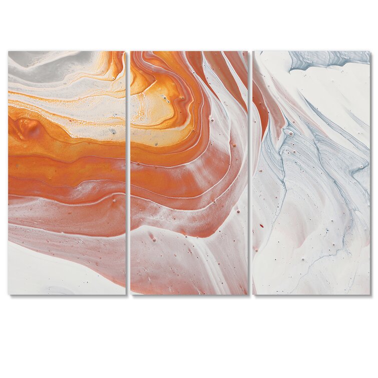 Bless international Marble Art On Canvas 3 Pieces Painting | Wayfair