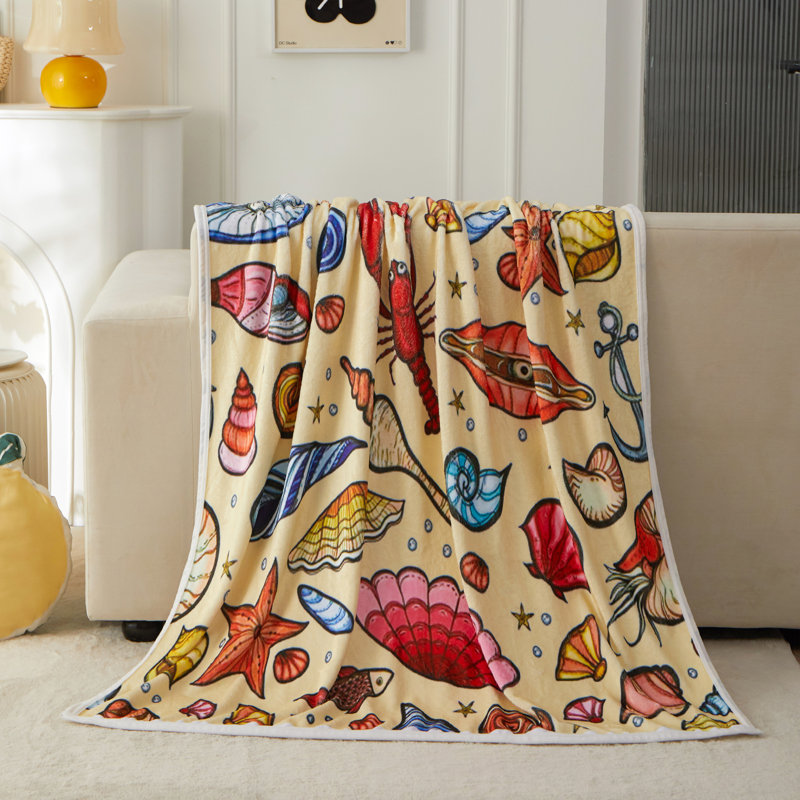 Jeté Coastal - Couvertures en flanelle pour lit de bébé
