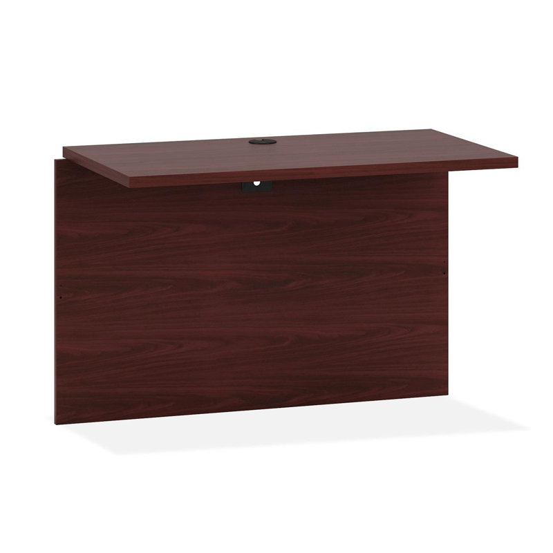 Mahogany 42" Desk Bridge with Full Modesty Panel