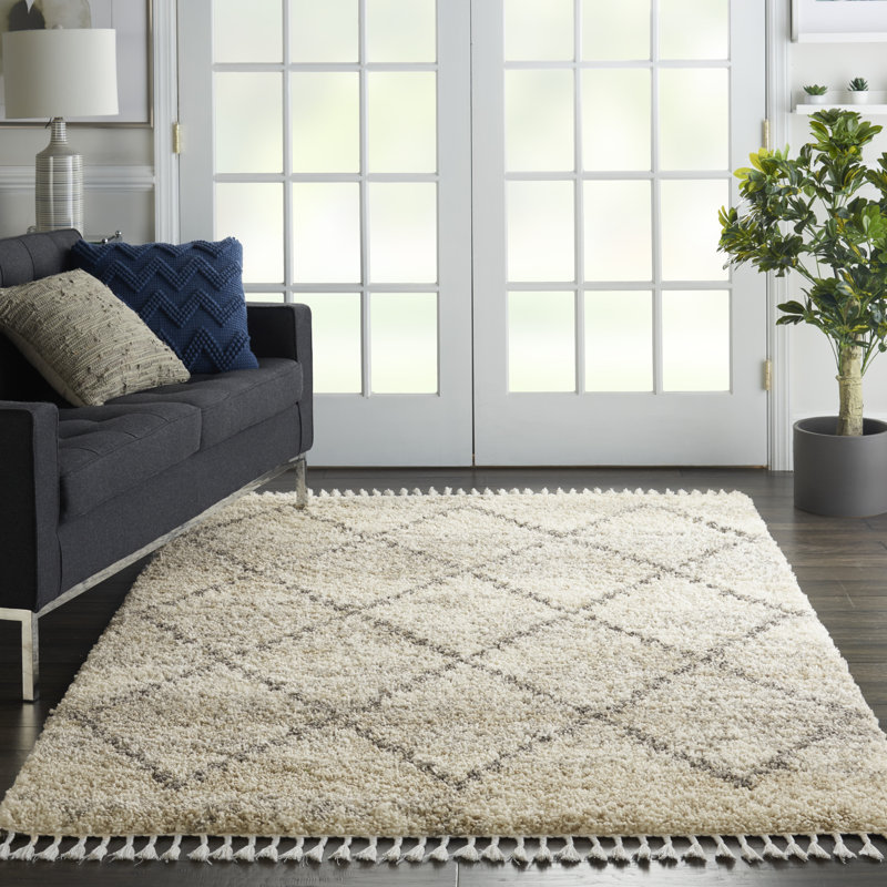 Tapis ivoire Drusilla, Rectangle 5 pi 3 po x 7 pi 9 po