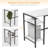 Emarri L-Shaped Metal Base Computer Desk-405237555