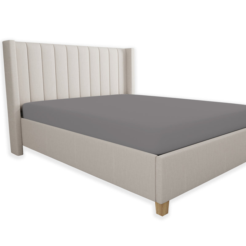 Drap-housse 100% coton ultra-léger, Drap-housse de taille très grand, Gris foncé