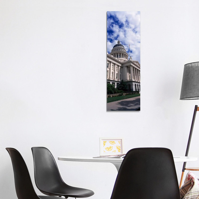 State Capital Sacramento CA USA 1 Piece Wrapped Canvas Panoramic Wall Art, 121.92 cm H x 40.64 cm W x 1.91 cm D