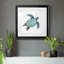 Bulle bleue tortue I - peinture encadrée-867771375-867771362