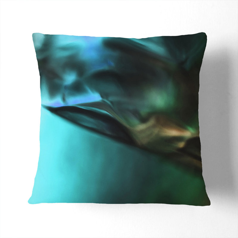 Endless Days in Abstract Cushion with Filling, 55cm H x 55cm W x 20cm D, Dark Blue
