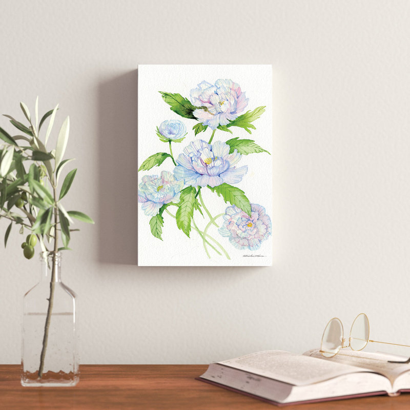 "Floral Delight II" par Kathleen Parr McKenna, reproduction d'art sur toile tendue, H 12 po x l 8 po