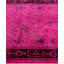 Overdyed Hand-Knotted Wool Modern-Contemporary Pink Runner 2' 6" x 7' 5"