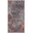 Machine Washable Southwestern Blue/Red Area Rug-1536346716