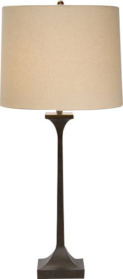 Lampe de table Gramercy, Bronze, H 36 po x l 14 po x P 14 po
