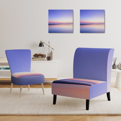 Brechta Vibrant Curve Design II - Velvet Upholstered Modern Slipper Chair