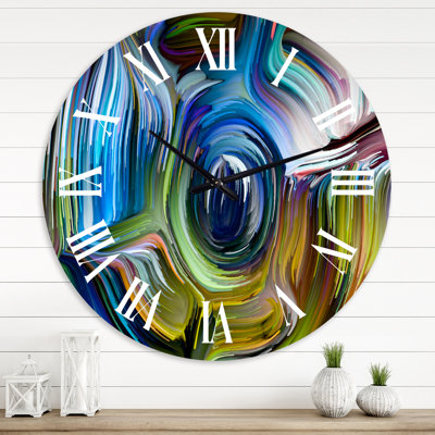 Colour Fusion - Modern wall clock