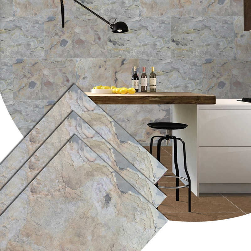 Panneau mural en pierre gris Falkirk Johnstone 35,4 po x 23,6 po (paquet de 10)